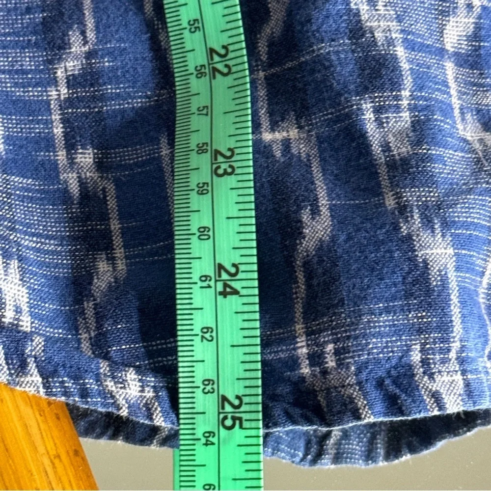 The Territory Ahead Blue Stripe Blouse - Size Large - 3/4 Sleeves - Picture 12 of 12